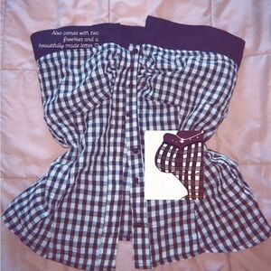 Women's Checkered Button Down Shirt